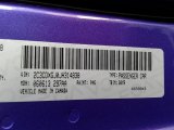 2018 Charger Color Code for Plum Crazy Pearl - Color Code: PHG