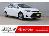 2019 Super White Toyota Corolla LE #127889825