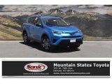 2018 Electric Storm Blue Toyota RAV4 LE #127972093