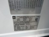 2019 Envision Color Code for Summit White - Color Code: 8624