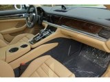 2018 Porsche Panamera 4 E-Hybrid Black/Luxor Beige Interior