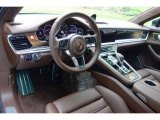 2018 Porsche Panamera Turbo S E-Hybrid Truffle Brown Club Leather Interior