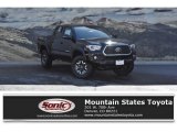 2018 Midnight Black Metallic Toyota Tacoma TRD Off Road Double Cab 4x4 #128076276