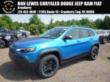 2019 Hydro Blue Pearl Jeep Cherokee Trailhawk 4x4 #128089816