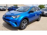 2018 Electric Storm Blue Toyota RAV4 LE #128152192