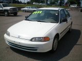 Frost White Honda Civic in 1995