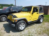 2004 Solar Yellow Jeep Wrangler X 4x4 #128248384