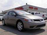 2008 Galaxy Gray Metallic Honda Civic LX Coupe #12804628