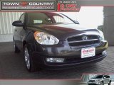 2007 Charcoal Gray Hyundai Accent SE Coupe #12812439