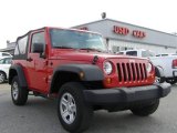 2007 Flame Red Jeep Wrangler X 4x4 #12804618