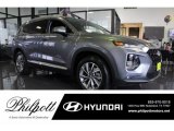 2019 Machine Gray Hyundai Santa Fe SEL Plus #128306868