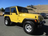 2000 Solar Yellow Jeep Wrangler SE 4x4 #128356727