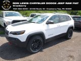 2019 Bright White Jeep Cherokee Trailhawk 4x4 #128478337