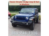 2018 Ocean Blue Metallic Jeep Wrangler Unlimited Sport 4x4 #128542773