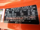 2019 Soul Color Code for Wild Orange - Color Code: AAQ