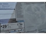 2019 Toyota C-HR LE Window Sticker