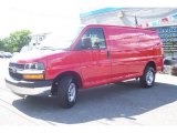 2009 Victory Red Chevrolet Express 2500 Cargo Van #12843444