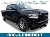 2019 Diamond Black Crystal Pearl Ram 1500 Big Horn Crew Cab 4x4 #128766129