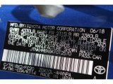 2019 C-HR Color Code for Blue Eclipse Metallic - Color Code: 8X2