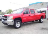 2009 Victory Red Chevrolet Silverado 3500HD LT Crew Cab 4x4 #12843432