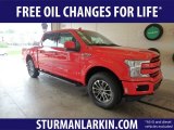 2018 Race Red Ford F150 Lariat SuperCrew 4x4 #128866730
