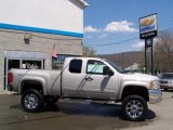 2009 Silver Birch Metallic Chevrolet Silverado 2500HD LT Extended Cab 4x4 #12843423