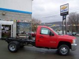 2009 Victory Red Chevrolet Silverado 3500HD Work Truck Regular Cab 4x4 Chassis #12843418