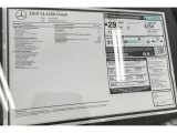2019 Mercedes-Benz CLA 250 Coupe Window Sticker