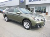 2019 Wilderness Green Metallic Subaru Outback 2.5i Premium #128892043