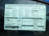 2019 Chevrolet Colorado Z71 Extended Cab 4x4 Window Sticker