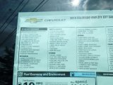 2019 Chevrolet Colorado Z71 Extended Cab 4x4 Window Sticker