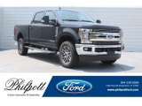 2019 Agate Black Ford F250 Super Duty Lariat Crew Cab 4x4 #128996962