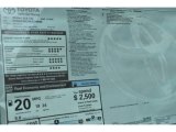 2019 Toyota Sienna XLE AWD Window Sticker