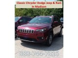 2019 Velvet Red Pearl Jeep Cherokee Latitude Plus 4x4 #129017978