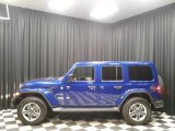 2018 Ocean Blue Metallic Jeep Wrangler Unlimited Sahara 4x4 #129070584
