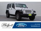 2017 Bright White Jeep Wrangler Unlimited Rubicon 4x4 #129070740