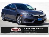 2017 Sonic Gray Pearl Honda Civic EX Sedan #129118495
