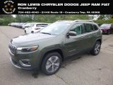 2019 Olive Green Pearl Jeep Cherokee Limited 4x4 #129118434