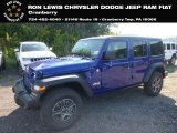 2018 Ocean Blue Metallic Jeep Wrangler Unlimited Sport 4x4 #129186531