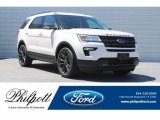 2018 White Platinum Ford Explorer XLT #129230424