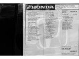 2018 Honda Civic Type R Window Sticker
