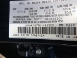2019 CX-3 Color Code for Deep Crystal Blue Mica - Color Code: 42M