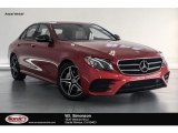 2018 designo Cardinal Red Metallic Mercedes-Benz E 300 Sedan #129311225