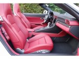 2019 Porsche 911 Turbo S Cabriolet Bordeaux Red Interior
