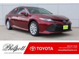 2018 Ruby Flare Pearl Toyota Camry LE #129351100