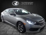 2018 Lunar Silver Metallic Honda Civic LX Sedan #129387602