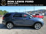2018 Blue Metallic Ford Explorer Limited 4WD #129387673