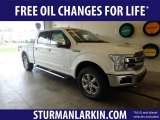 2018 White Platinum Ford F150 Lariat SuperCrew 4x4 #129407123