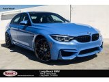 2018 Yas Marina Blue Metallic BMW M3 Sedan #129407167