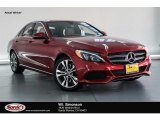 2018 designo Cardinal Red Metallic Mercedes-Benz C 300 Sedan #129419460